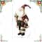 Glitzhome® 18" Faux Fur Christmas Woodland Santa Figurine